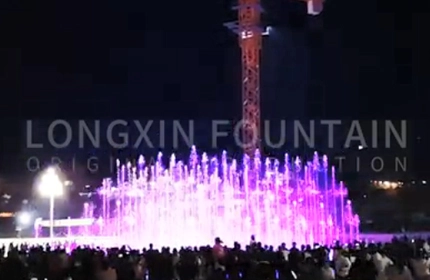 Square Interactive Music Dancing Dry Fountain--Longxin Fountain Supply