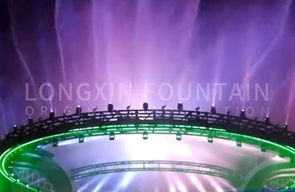 Jintang 3D Water Screen Stage Fountain with Light Show--Longxin Music Fountain Supply