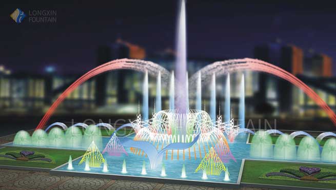 3d water fountain 