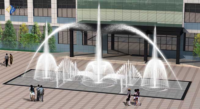 digital water curtain 