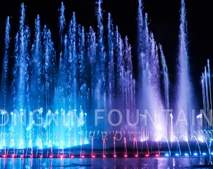 On The Commercial Plaza Square Dancing Musical Fountain Design Concept