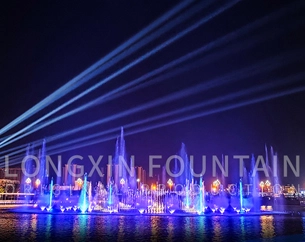 Outdoor Interactive Free Design Large Musical Dancing Water Fountain Show