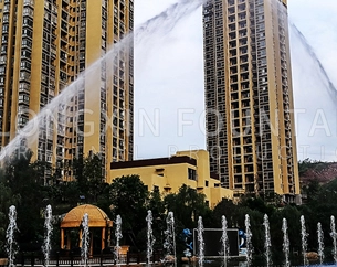 Community Musical Fountain with Improved Waterscape