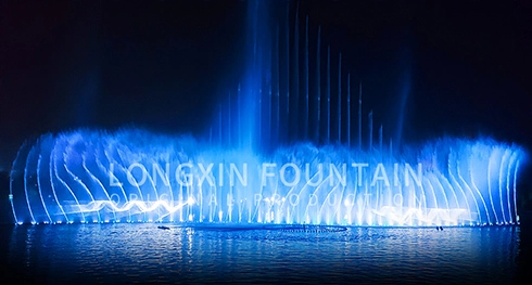 Sea Musical Fountain Salt-water Fountain Outdoor Lake Music Dancing Water Fountain DMX512 Control Fountain Large Water Fountain Show