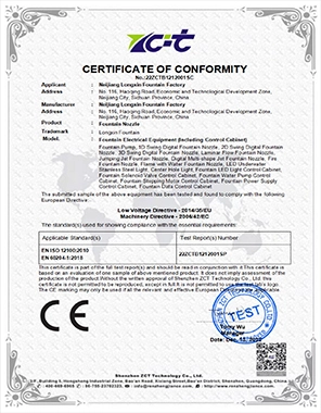 certificate of conformity