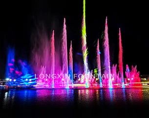 The 136th Canton Fair: Longxin Fountain, Showing the New Charm of Dancing Fountain Art